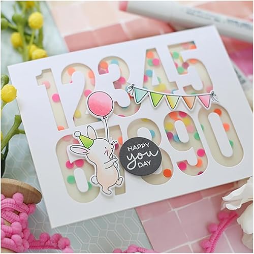 Miniatura 43 de Troqueles para álbumes de recortes, troqueles de corte de metal de cumpleaños para hacer tarjetas, plantilla de papel para manualidades, plantillas