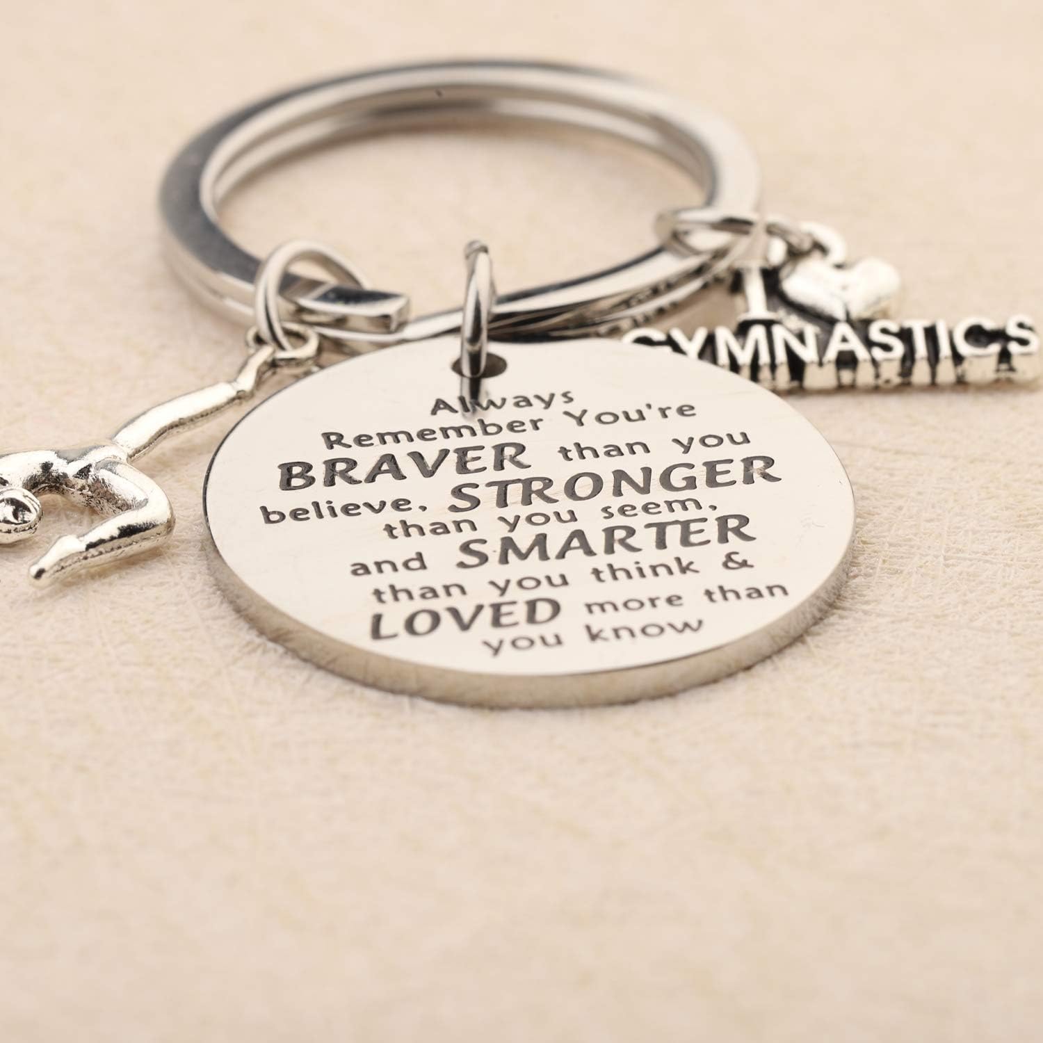 BNQL Gymnast Gift Gymnastics Keychain Inspiration Girls Gymnastics Gift for Gymnast Jewelry Gymnastics Team Gifts - Image 5