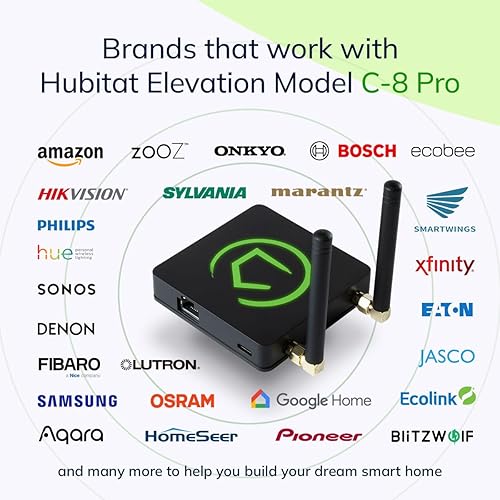 Miniatura 5 de Hubitat Elevation Home Automation Hub (Modelo C-8 Pro) Compatible con Alexa, Apple HomeKit, Google Home, Zigbee, Z-Wave, Matter