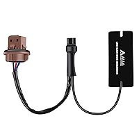 Vista 4 de Alla Lighting Decodificadores LED para antiparpadeo Fix Luces de señal de giro Bombillas Hyper Flash Resistor Adaptador Arnés Kits/Fix Error Free