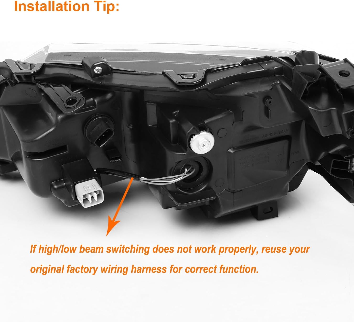 Driver Side Headlight Assembly Compatible with 2018-2022 Toyota Camry