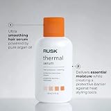 RUSK Designer Collection Suero térmico con aceite de argán, 4.2 fl. oz. - | Suaviza y controla el encrespamiento, añade brillo, bloquea la humedad, fórmula ligera antihumedad