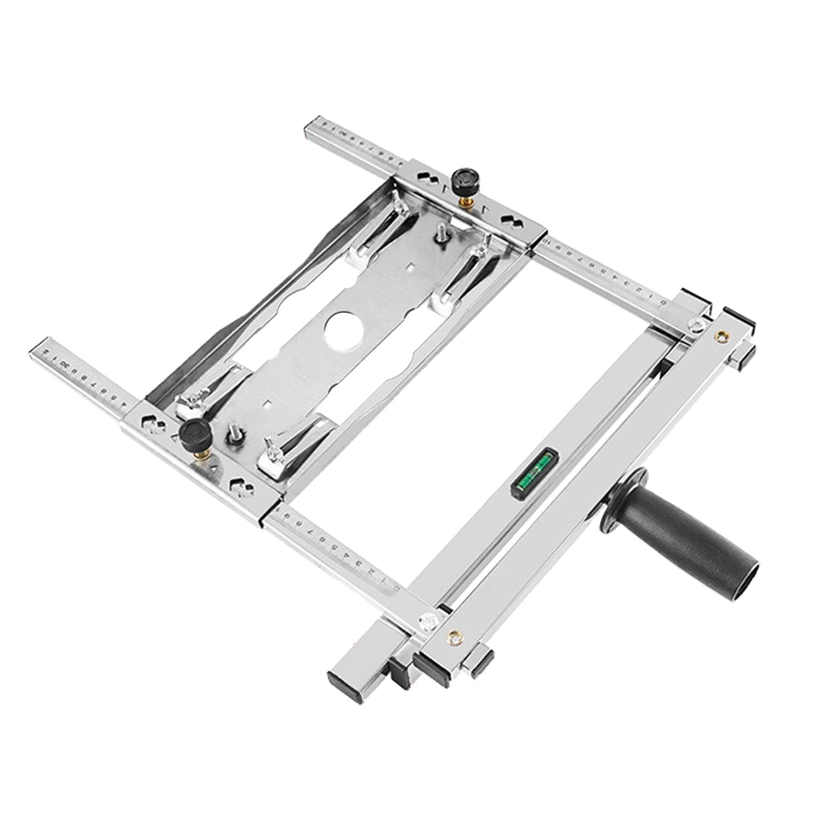 Herramienta de tablero modificado de madera, guía de posicionamiento para carpintería, marco de posicionamiento de máquina recortadora de acero inoxidable, juego de herramientas de carpintería, equipo | carpintería, marco de posicionamiento de máquina rec