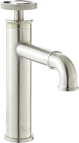 Swiss Madison Avallon - Grifo de baño con un solo agujero, rueda de una sola manija, níquel cepillado