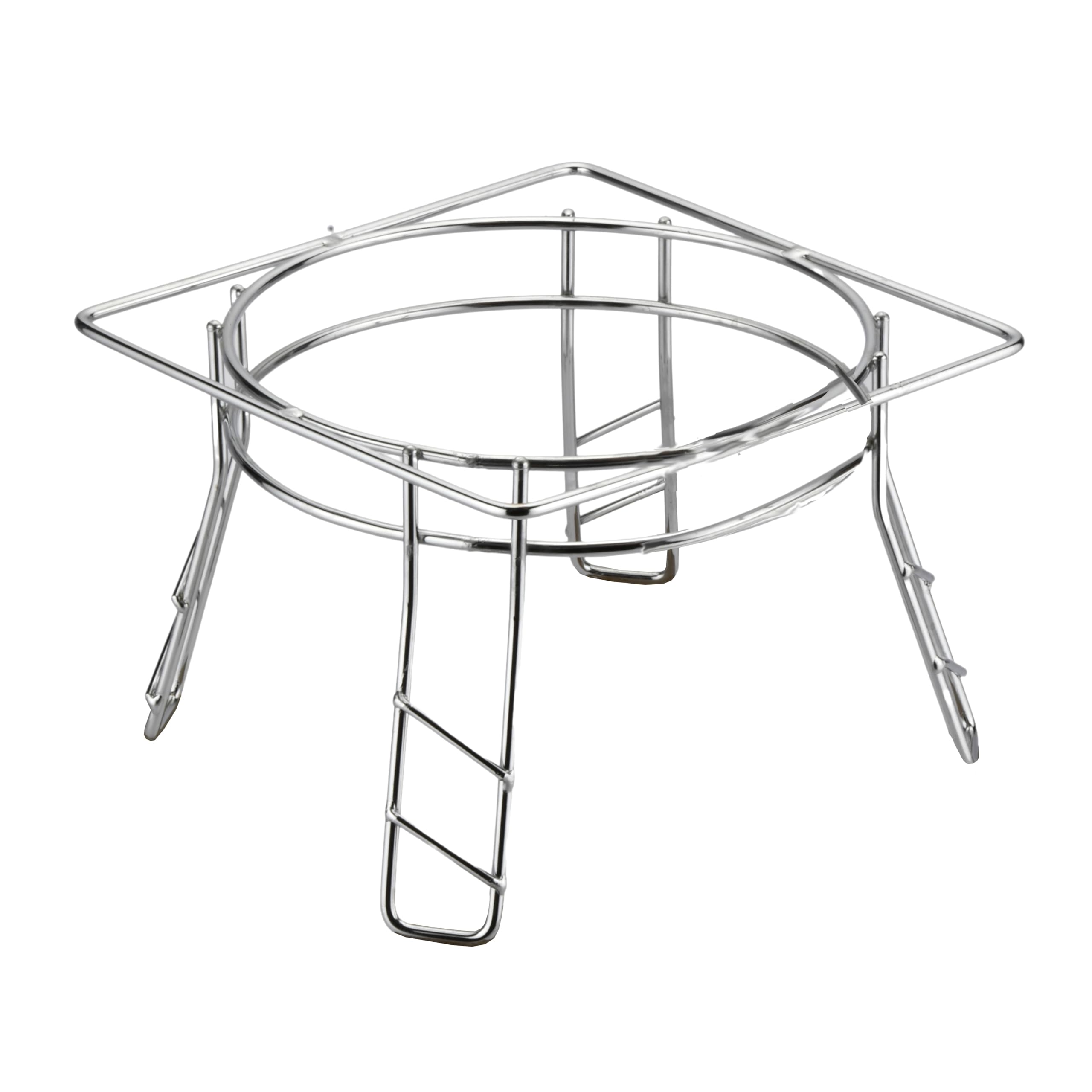 GRIDKITCHEN Heavy Stainless Steel Plant Pot Stand - Planter Stand - Matka Stand Chrome Plated Pack Of 1 (B0CMP42BN7) Amazon Price History, Amazon Price Tracker