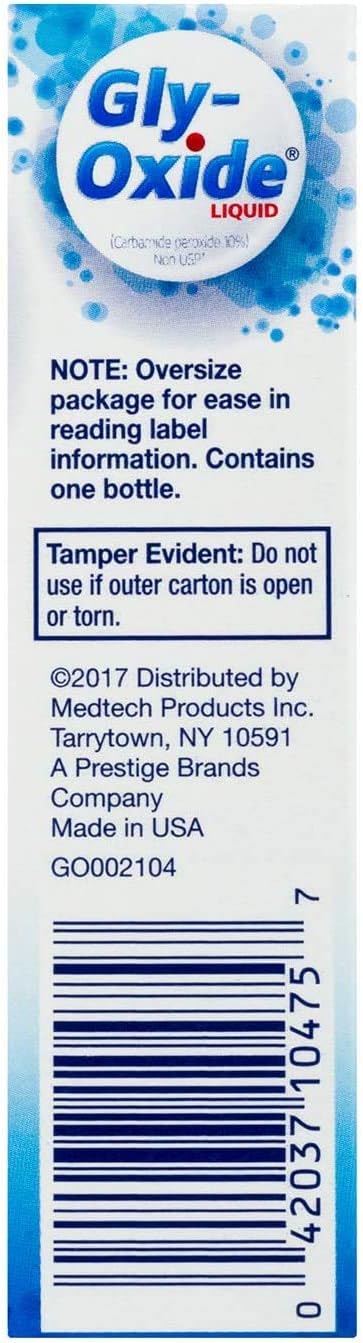 Gly-Oxide Liquid Oral Cleanser 0.5 Fl Oz (1-Unit) : Beauty & Personal Care