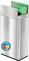 Vista 13 de iTouchless - Bote de basura con sensor sin contacto de 23 galones con sistema de control de olores y ruedas, cubo de basura automático