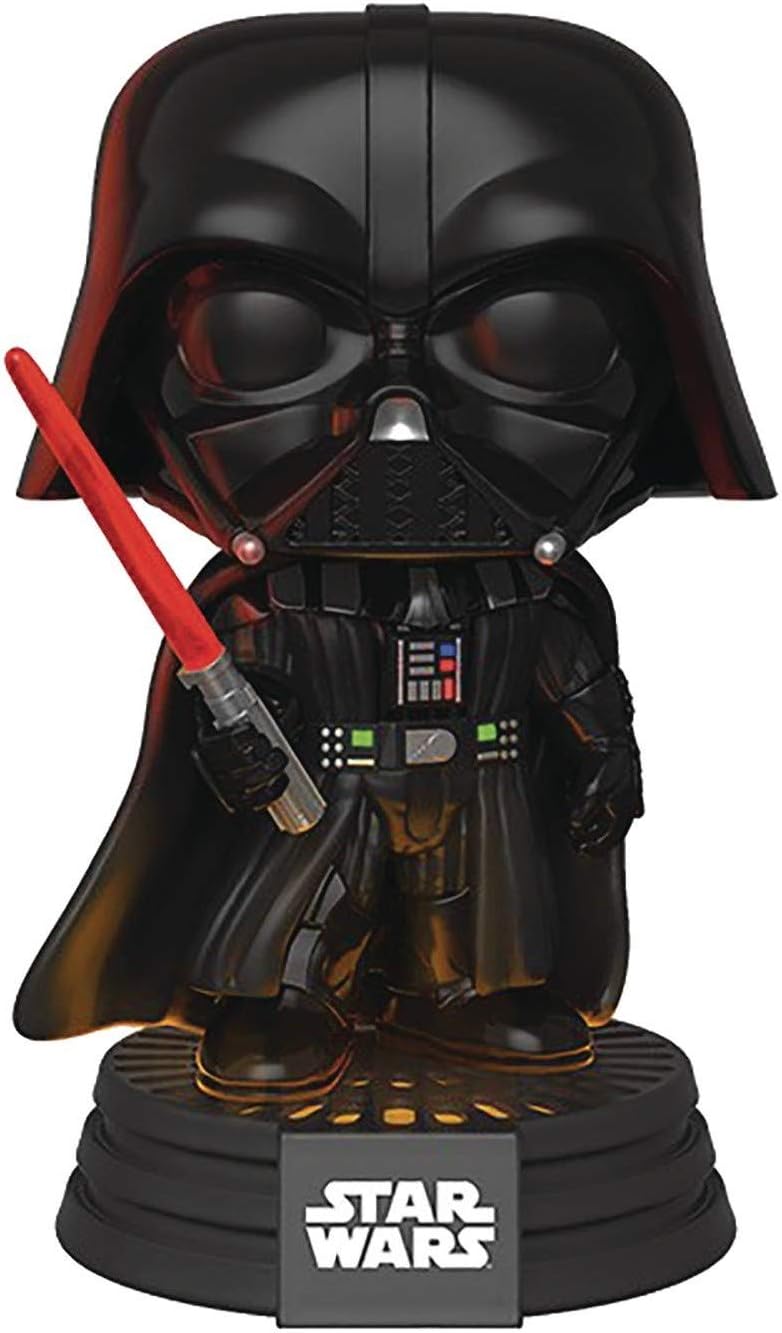 POP Star Wars: Darth Vader Electronic with Lights and Sound Funko Vinyl Figure (Bundled with Compatible Box Protector Case), Multicolor, 3.75 inches