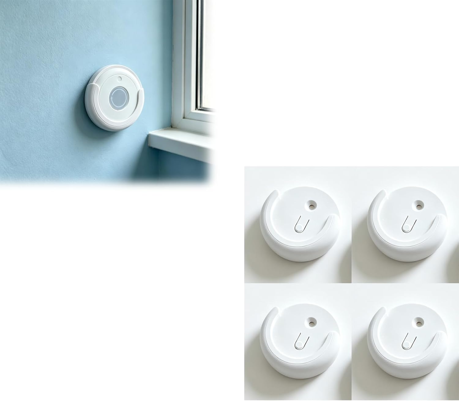 Wall Mount Compatible with HmIP ELV-SH-CRC Remote Control – Storage Tray for Smart Home RC, Screw or Tape Installation