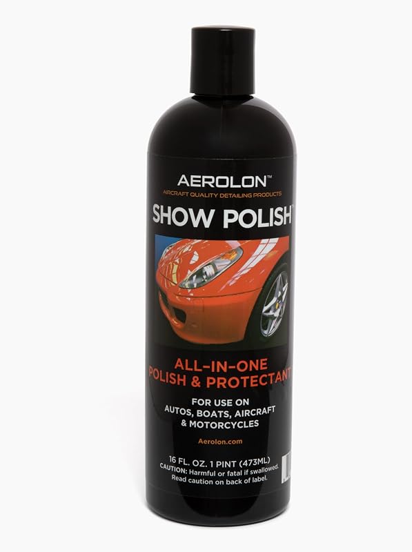 Cera líquida automotiva Aerolon Show Polish com polidor e selante de pintura, 480 mL