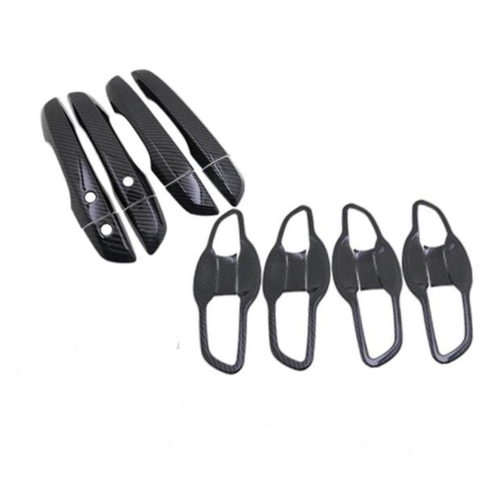 NOHEEU Car Side Door Handle Cover Decoration Sticker for Civic 10 FC FK FC1 FC2 FC5 FK4 FK7 2016-2019(Style 3)