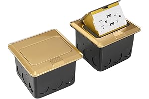 Premium Transformers 2-Pack Pop-Up Floor Outlet Kit with USB Charging