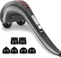 HANGSUN MG460 Handheld Deep Tissue Percussion Massager - Dual Head Electric Back Neck Massager for Pain Relief, Full Body Corded 2.3lb
