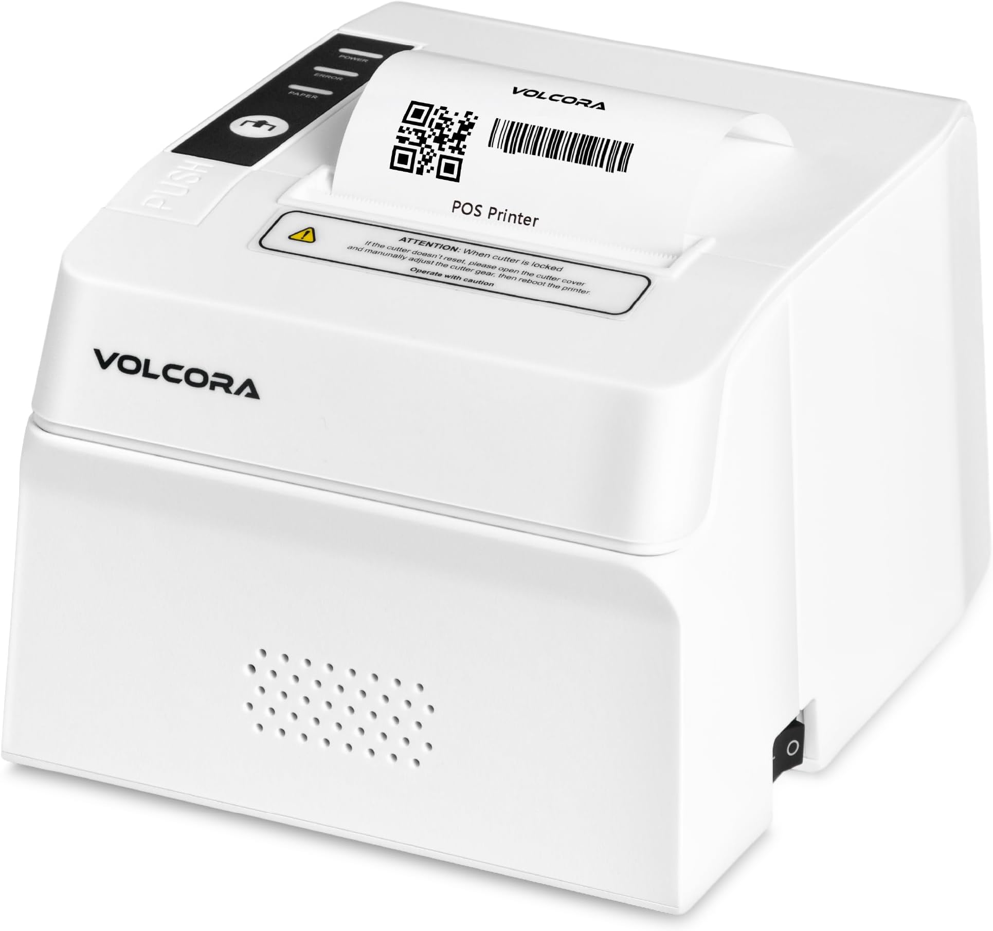 Thermal Receipt Printer, 80mm POS Printer w/Auto Cutter, USB/Bluetooth Interface for Windows/MAC/Linux, ESC/POS Command Support Cash Drawer, High Speed Kitchen Printer, Wall Mount, White