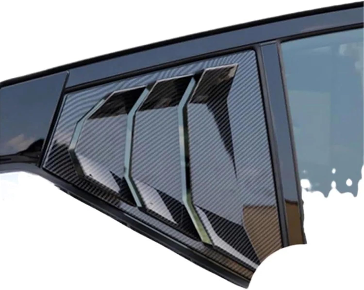 Car Rear Louver Window Side Shutter Cover for Nissan Altima/Teana 2019 2020 20212023 Trim Sticker Vent Scoop ABS Carbon Fiber(Carbon)