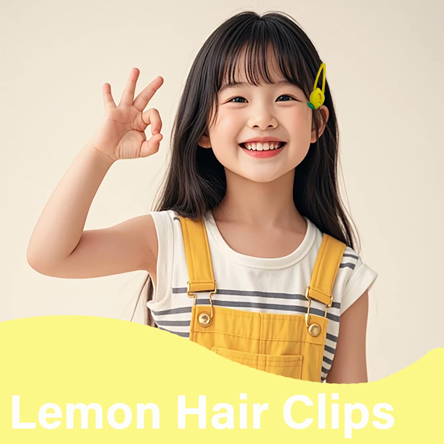 Lemon Hair Clip - 20 Pcs Cute Lemon Hair Barrettes, Fruit Theme Headwear Photo Props, Yellow Snap Hair Clips, Fruit Hair Accessories for Girls image 4