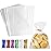 LEOSINDA 100 Pcs Cellophane Bags,5 X 7 Inches Cello Cellophane Treat Bags with 6 Types Twist Ties for Gift Wrapping,Packaging Candies,Dessert,Bakery, Cookies, Chocolate,Party Favor