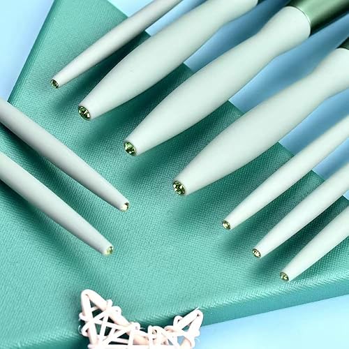 Miniatura 3 de Kit de maquillaje sintético de alta calidad, 9 piezas, mezcla facial, ojos, labios, brochas de maquillaje de cintura pequeña, juego de brochas de