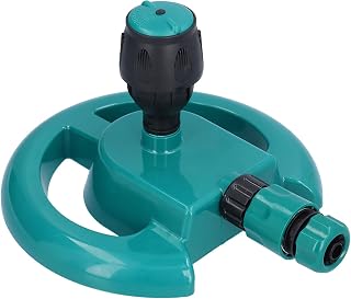 Yosoo Irrigador de grama, irrigador automático de água de jardim com rosca G1/2, 360°, irrigador de gramado, irrigação de jardim
