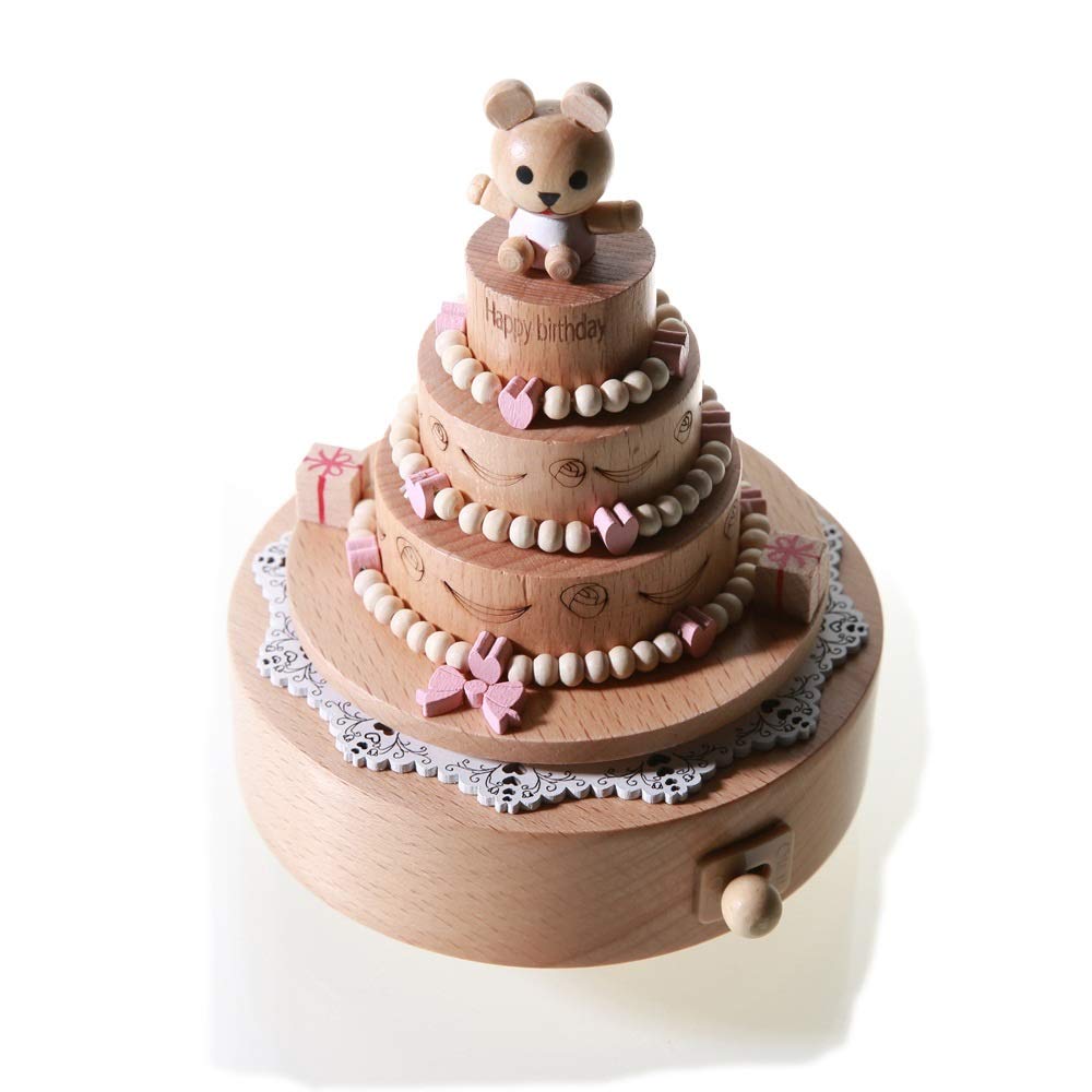 Amazon.co.jp: ZXYNCN 置物 装飾 子供の11のために誕生日ケーキ回転
