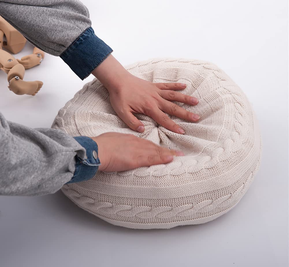 Surakey Accessoires de photographie pour bébé nouveau-né - Donut posing - Coussin Newborn pour séance photo - Panier de remplissage - Pour bébé de 0 à 6 mois - Beige