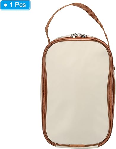 Miniatura 9 de PATIKIL Bolsas de almuerzo aisladas de 5 x 4 x 6 pulgadas, bolsas Bento reutilizables térmicas, bolsas portátiles para alimentos para hombres y
