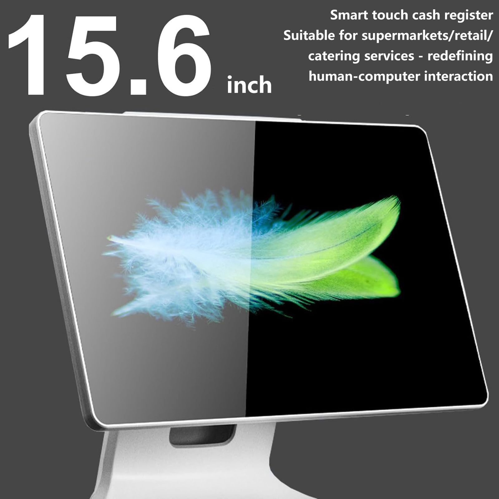 Terminal TPV con Pantalla táctil 15,6 Pulgadas para Caja registradora, cajero para supermercados, Catering,CPU N2930,4 GB de RAM, SSD de 64 GB, para Comercio minorista, Catering y hostelería