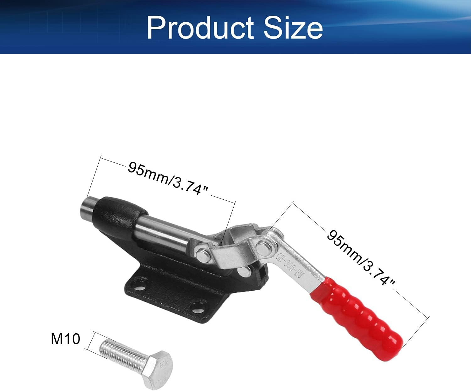Auniwaig Hold Down Toggle Clamps Push Pull Action Hand Tool Holding Capacity Push-pull Heavy Duty Toggle Clamp 851lbs Quick Release Tool