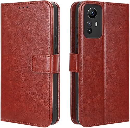 Miniatura 2 de Funda de cuero para Xiaomi Redmi Note 12S 4G, funda de cuero con tapa para Xiaomi Redmi Note 12S 4G Case Marrón