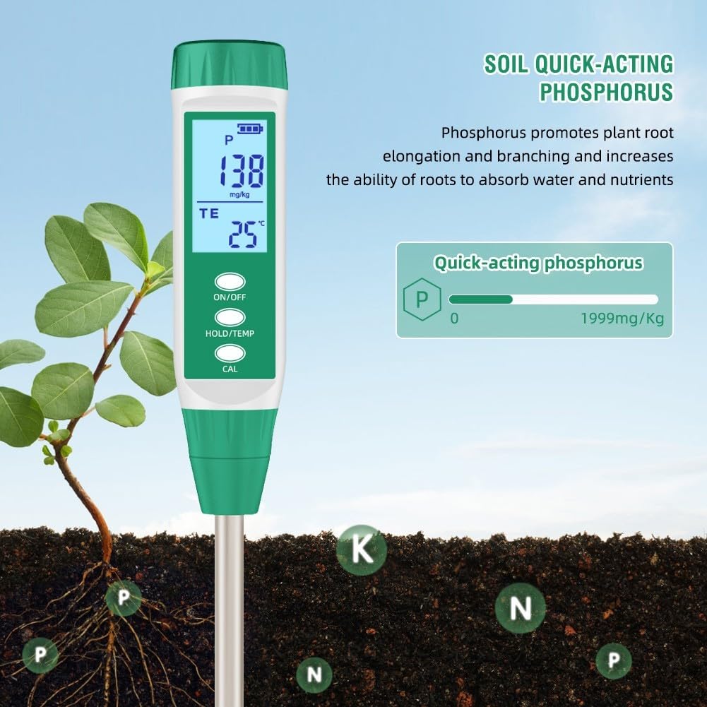 Instrument de mesure efficace du sol pour une détection précise de l'azote, du phosphore et du potassium pour la recherche scientifique (testeur de phosphore)