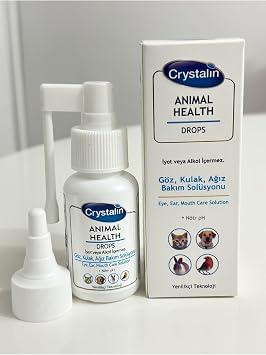 Crystalin Hayvan Sa l  Damla, 50 ml, G z Kulak A z Bak m Sol syonu