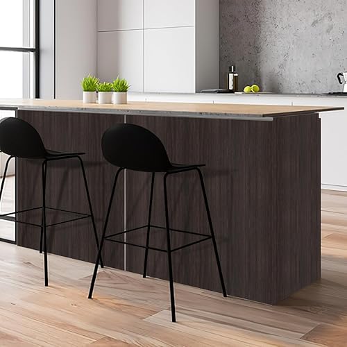 Miniatura 85 de Arthome - Papel tapiz para despegar y pegar, contacto de madera negra, papel tapiz negro, papel tapiz autoadhesivo y extraíble para encimera, Negro