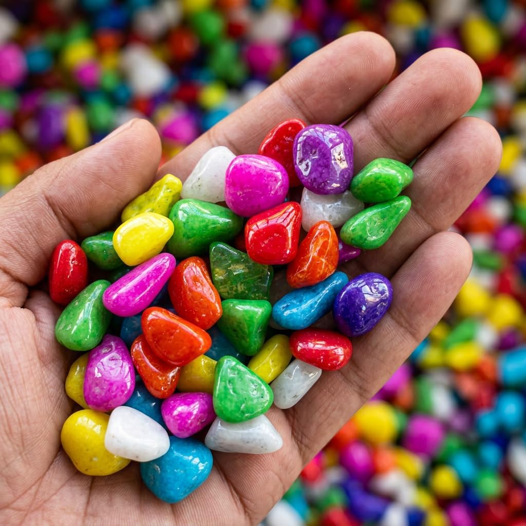 BABA KA DEEWANA Colored Decorative Multicolor Stones