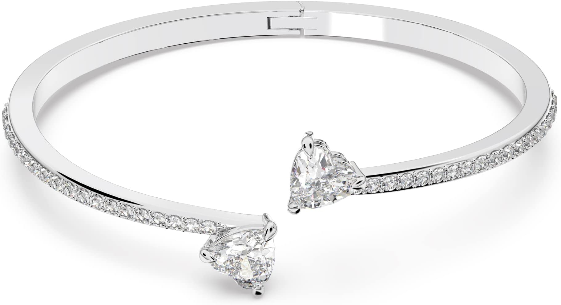 Mesmera Collection Bangle, Heart, White