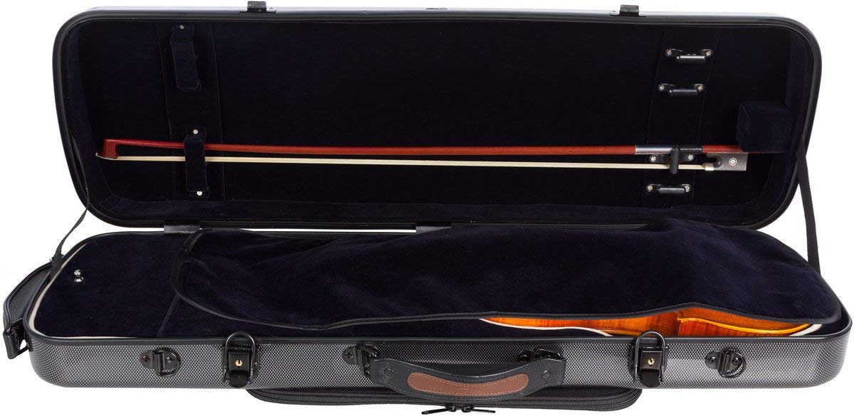 Geigenkoffer Glasfaser Oblong 4/4 carbon - navy blue M-Case