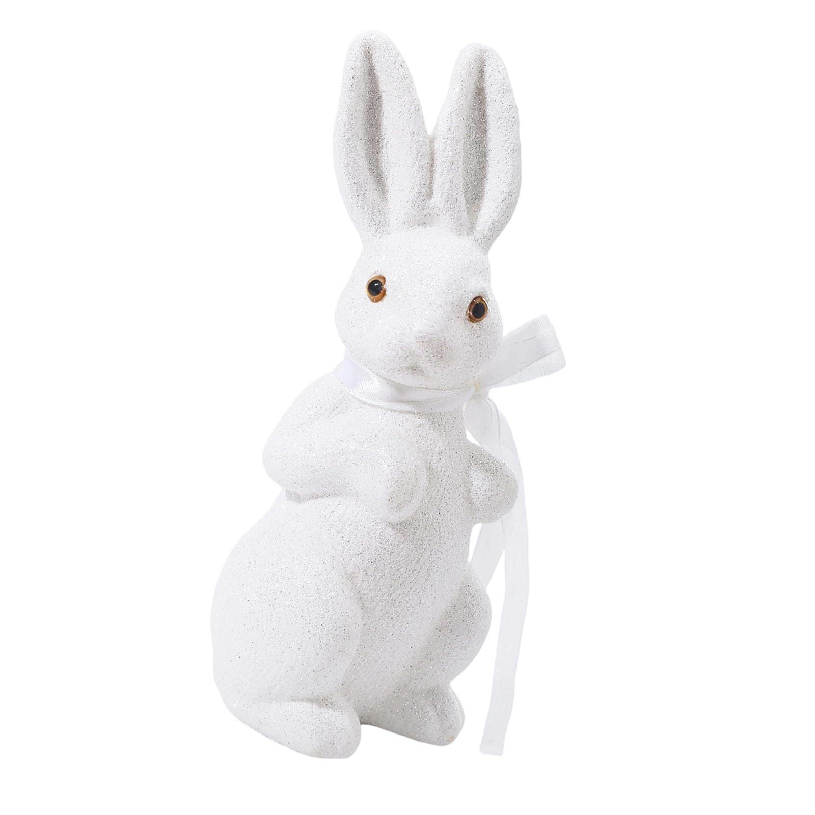 Kalttoy Golden Glittering Foam Rabbits Statue Portable Colorful for Easter Festival Party Decoration User Friendly Gold Glittering Decoration