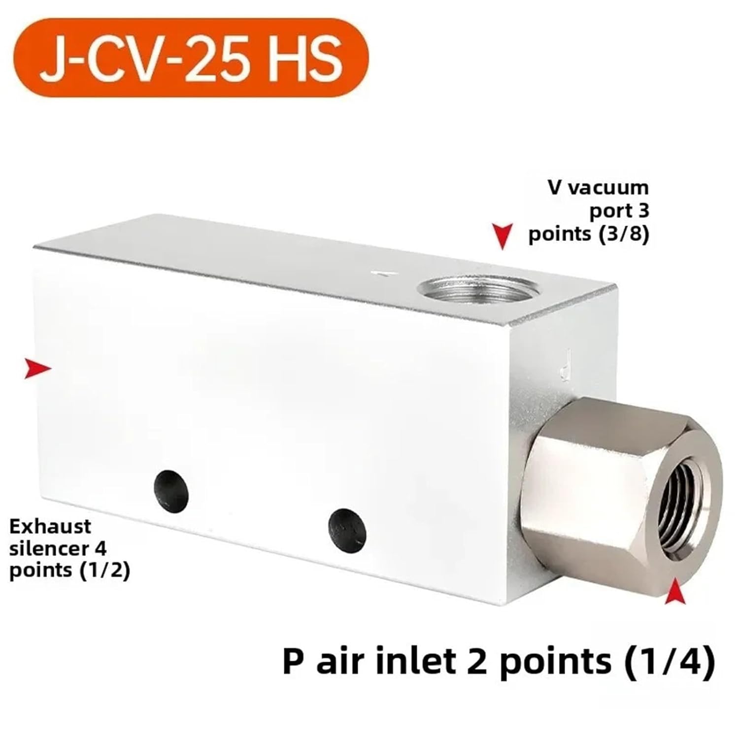 1pcs ‌High-Suction Vacuum Ejector - Actuator Valve Kit for Automation Equipment & Air Cylinder Accessories(A-CV-15HS)