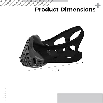 Training Mask M: Endurance Exercises, Breathable Fabric, Protective Grid, Cool Style