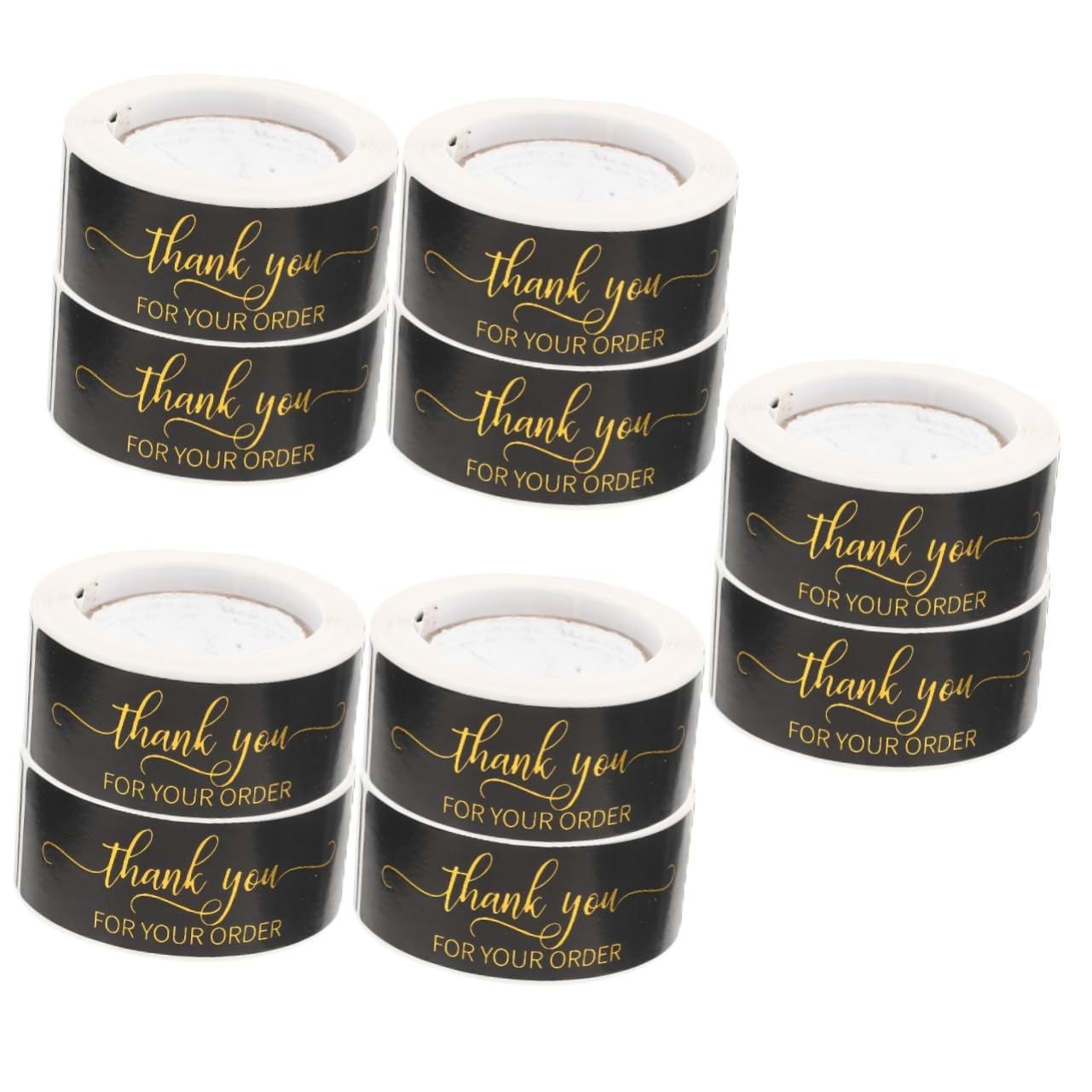Lurrose 10rotoli Etichette Adesive Decorative Per Regali Stickers Per Confezioni e Attività Artigianali