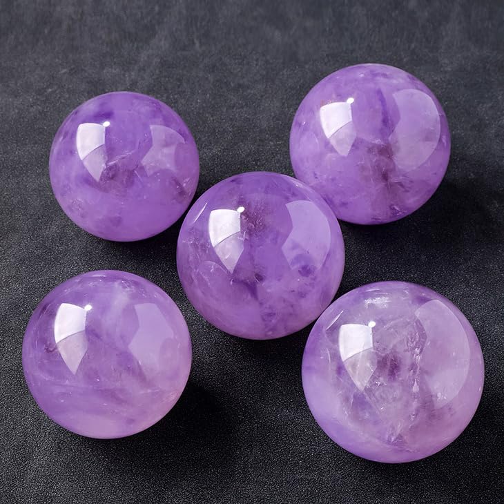 Sphère d'améthyste de quartz violet sélectionnée pour sa pureté - 6