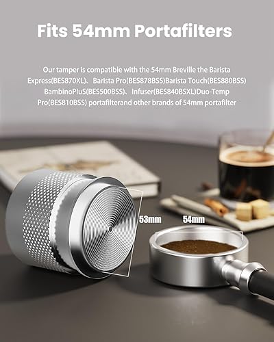 Miniatura 2 de Maestri House - Manipulador de café espresso de 2.087 in, acero inoxidable para máquina de café expreso, profundidad ajustable para todos los