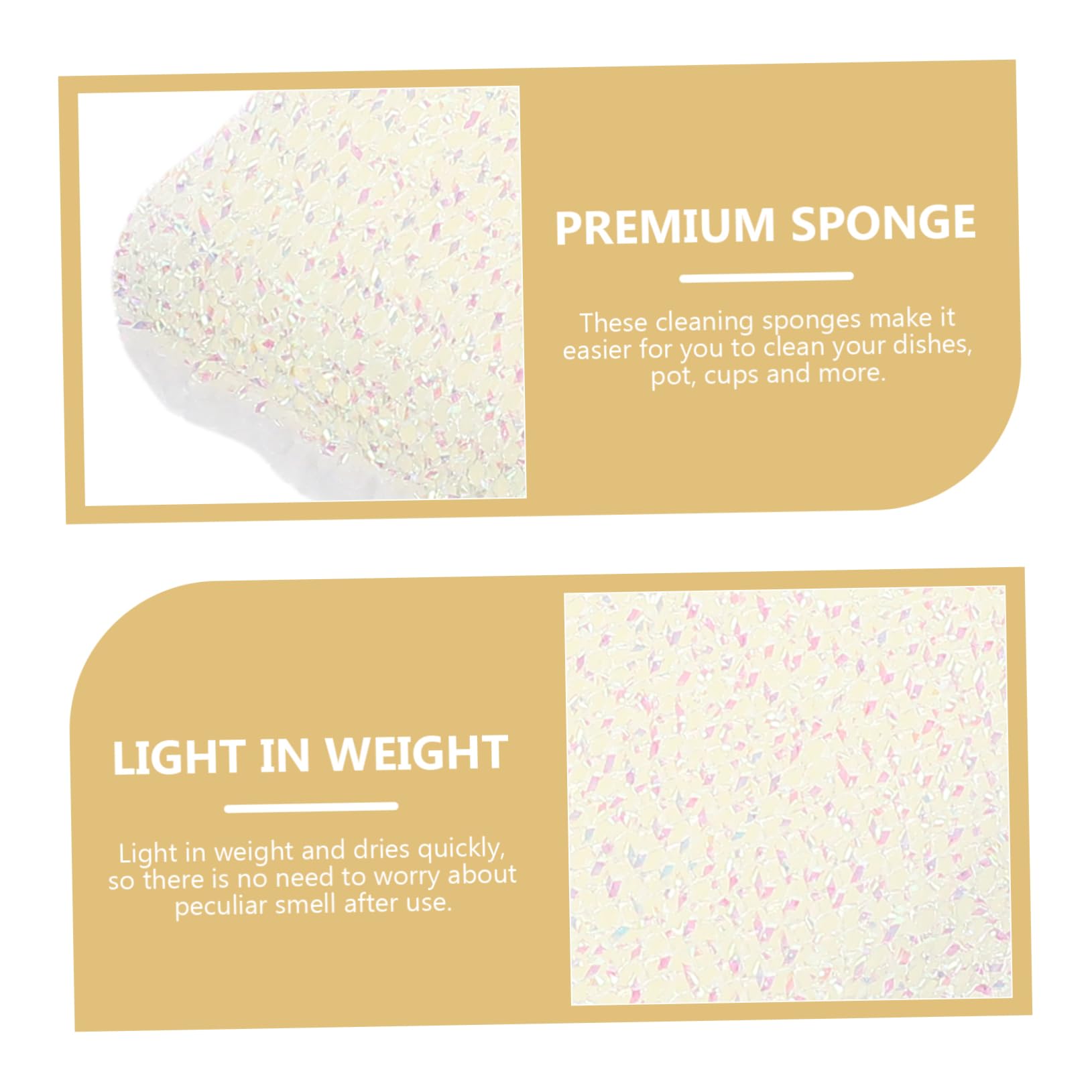 UKCOCO 3 Sätze Starker Schwamm Zweck Schrubben Groß Schwämme Abwaschen Mama Spülschwamm Topfreiniger Scheuerschwamm Töpfe Pfannen Sauber Peelingschwamm Spülschwämme Polyester 10 Stück * 3