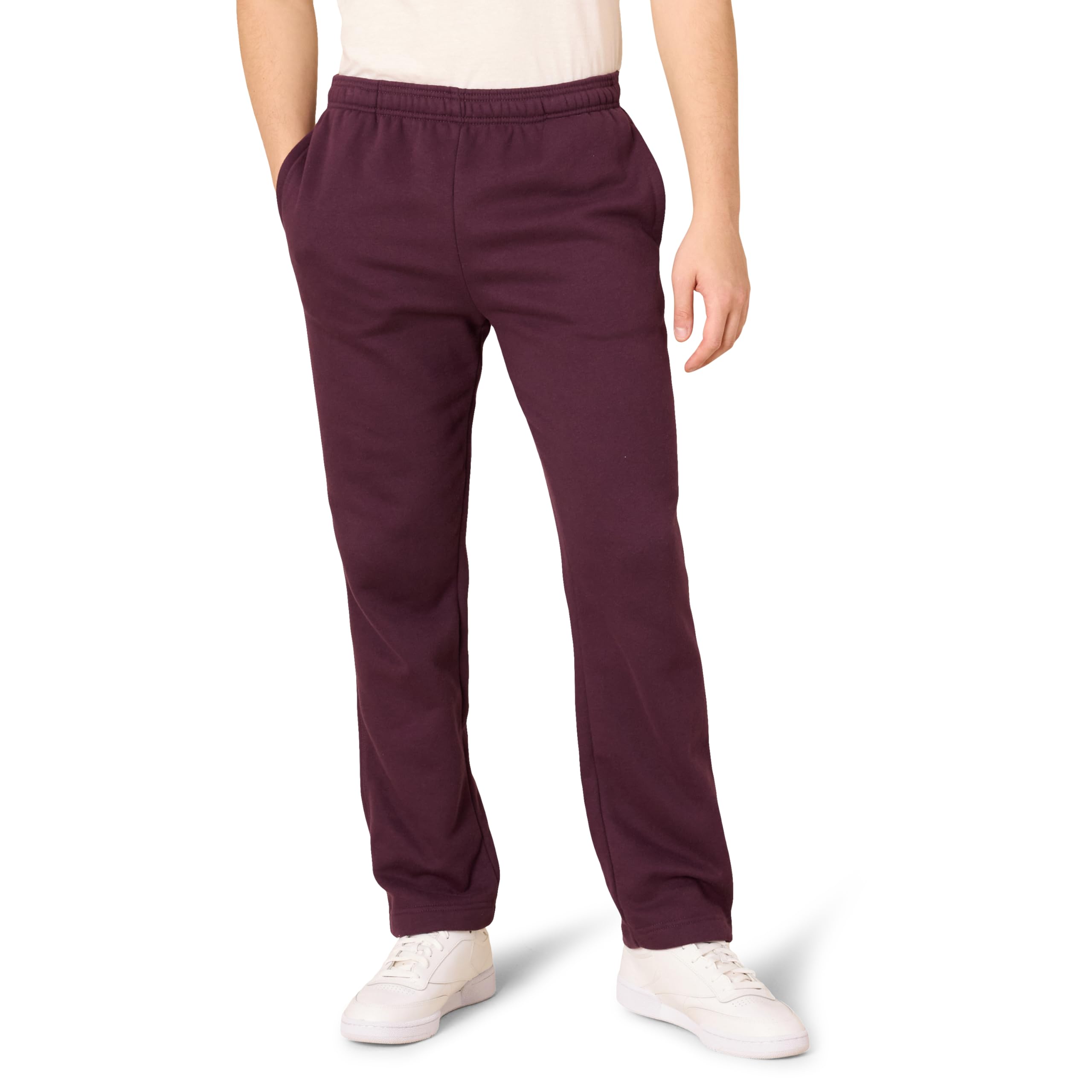 Amazon Essentials Pantaloni Sportivi in Pile con Fondo Aperto (Disponibili nelle Taglie Big & Tall) Uomo