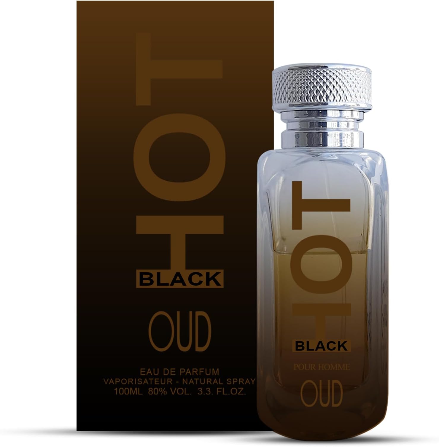 BERNARD DIMITRI HOT BLACK OUD Perfume for Men & Women - 100 ML Each| Pack of 2 | Luxurious Fragrance with Agarwood, Vanilla & Incense | Long-Lasting Freshness Smell | Perfume Spray for Daily use