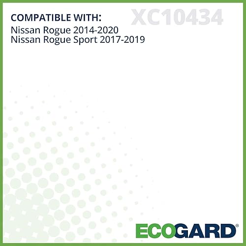 Miniatura 3 de ECOGARD XC10434 filtro de aire premium para cabina de Nissan Rogue, Rogue Sport