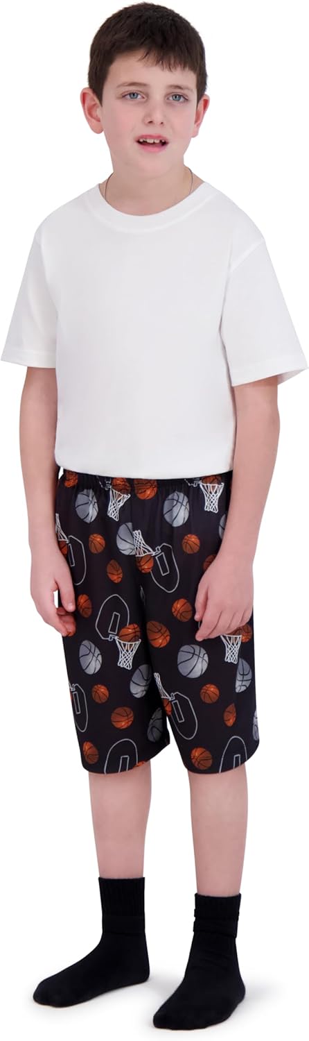 US Angels Boys Sleep Shorts - 3 Pack, Summer Pajama Shorts Set, Soft Boys' PJ Bottoms, Teen & Kids Size 5 6 7 8 10-12 14-16 - Image 3