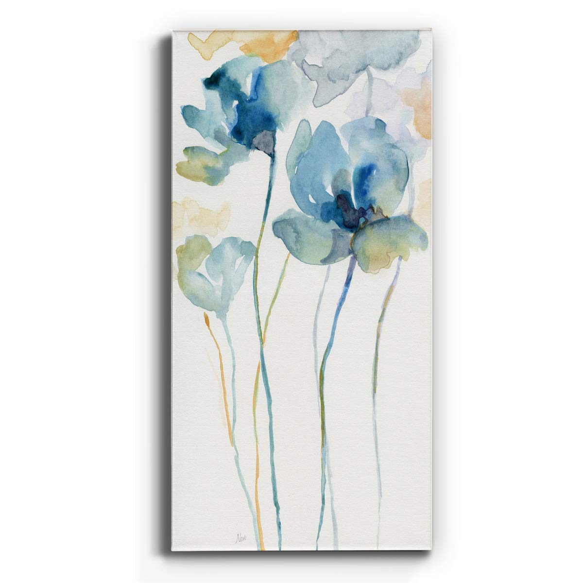 Renditions Gallery Canvas Floral Wall Art Modern Paintings Decorations Colorful Stem Wildflowers Botanical Romantic Wall Hanging Canvas Artwork for