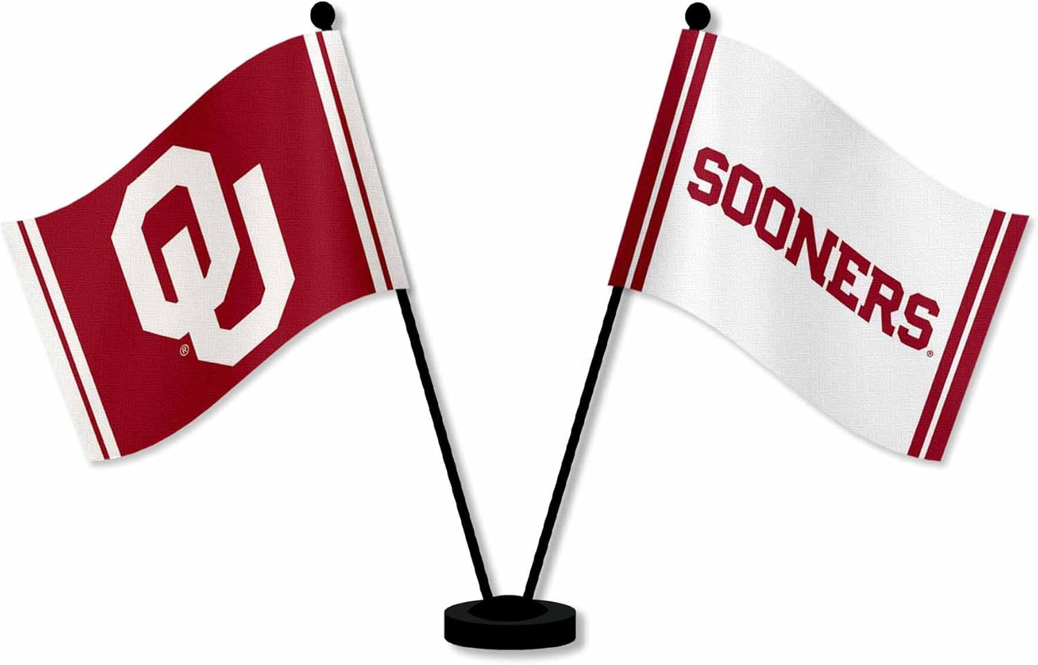 Oklahoma Sooners Desk and Table Top Flags