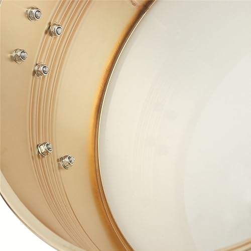 Miniatura 4 de Lykos Percussion - Juego de batería Timbales de 13 y 14 pulgadas con soporte y cencerro (dorado)