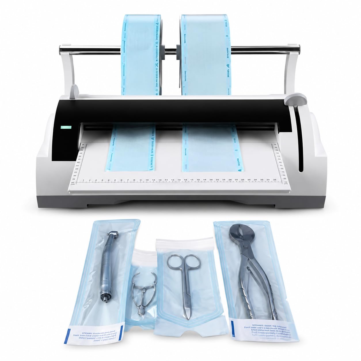 Sigillante per sacchetti di sterilizzazione medica da 100 W, guarnizione e taglierina da 300 mm